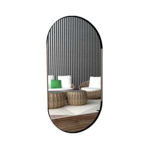 Espejo Rectangular Con Extremos En Semicírculo Lukman 50X100