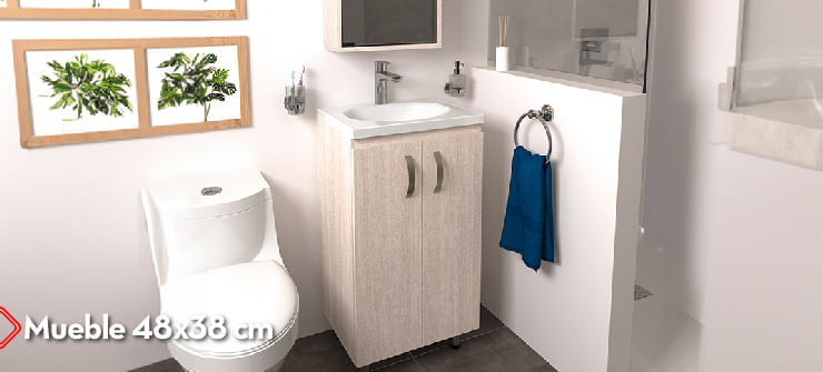 Mueble de baño alto Rafaella